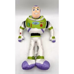 Disney Pixar 17” Plush Buzz Lightyear Toy Story Space Ranger Swivel Arms EUC